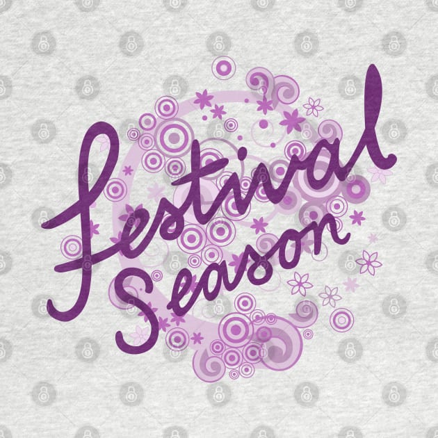 Festival Season Type Design Pinks & Purples by NataliePaskell